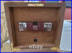 Vintage Alfred Dunhill Inlaid Burl Humidor. Made in France 10 X 9 X 6