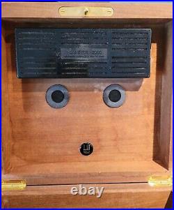 Vintage Alfred Dunhill Inlaid Burl Wood Cigar Humidor Box - French