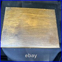 Vintage Alfred Dunhill Ltd Wood Cigar Box Humidor- NO KEY