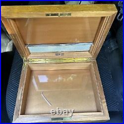 Vintage Alfred Dunhill Ltd Wood Cigar Box Humidor- NO KEY