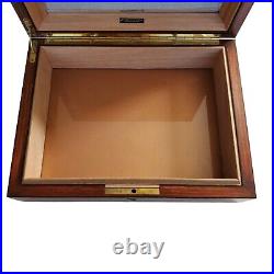 Vintage Alfred Dunhill Of London Burled Wood Humidor Cigar Box No Key