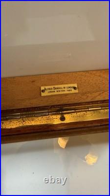 Vintage Alfred Dunhill of London Burl Wood Box Luxury Jewelry/Cigar Humidor