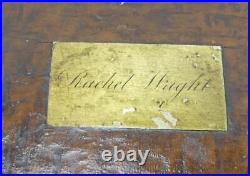 Vintage/Antique Burl Wood Humidor Cigar or Desk Box Burlwood Monogrammed
