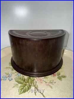 Vintage Bakelite Roto Tray Cigarette Humidor Art Deco Smoking Box USA