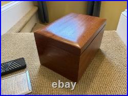 Vintage Benson & Hedges Fifth Avenue New York Mahogany Cigar Humidor Box 11x8x7