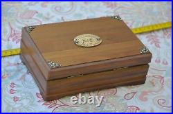 Vintage Benson & Hedges Solid Wood Travel Cigar Box Humidor 504