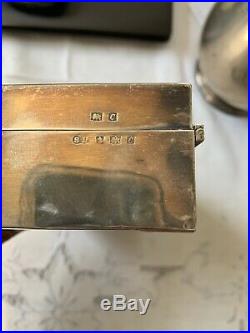 Vintage Birmingham Sterling Silver Cigarette/Cigar Humidor Box, 1902 law award