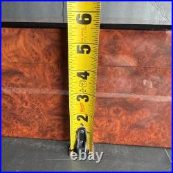 Vintage Burl Wood Humidor Large Cigar Box with Hygrometer & Brass Hinges