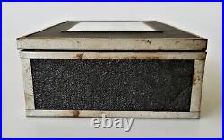 Vintage CIGAR BOX wood FOX HUNT SCENE humidor repurpose jewelry box men
