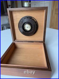 Vintage Caldelli Cigar Humidor Morello Deposition Walnut Cedar Lined Made Italy