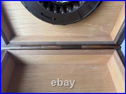 Vintage Caldelli Cigar Humidor Morello Deposition Walnut Cedar Lined Made Italy