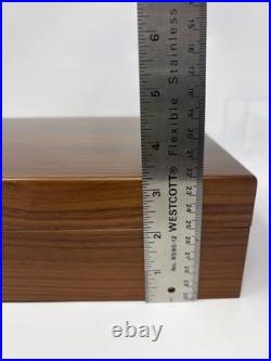 Vintage Caldelli Cigar Humidor Morello Deposition Walnut Cedar Lined Made Italy