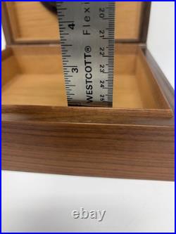Vintage Caldelli Cigar Humidor Morello Deposition Walnut Cedar Lined Made Italy