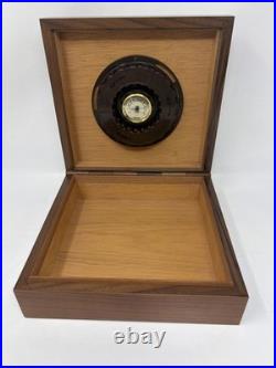 Vintage Caldelli Cigar Humidor Morello Deposition Walnut Cedar Lined Made Italy