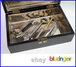 Vintage Cigar Box Advertising Tool Collection + Wooden Humidor