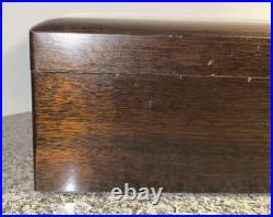 Vintage Cigar Humidor Box Porcelain Lined