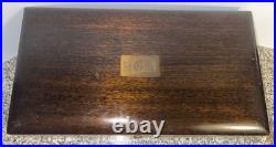 Vintage Cigar Humidor Box Porcelain Lined