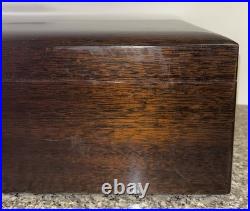 Vintage Cigar Humidor Box Porcelain Lined