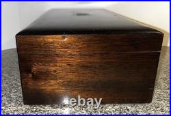 Vintage Cigar Humidor Box Porcelain Lined