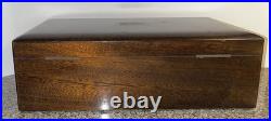 Vintage Cigar Humidor Box Porcelain Lined