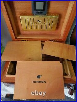 Vintage Custom Humidor Cigar Wooden Box Case by Wooden Wonder 2004