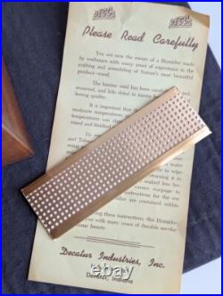 Vintage Decatur Industries DECO USA Walnut Humidor Cigar Box Vintage Decatur Industries DECO USA Walnut Humidor Cigar Box
