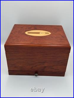 Vintage Desktop Wood Cigar Humidor Box