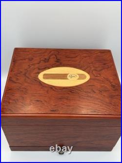 Vintage Desktop Wood Cigar Humidor Box