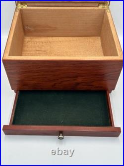 Vintage Desktop Wood Cigar Humidor Box