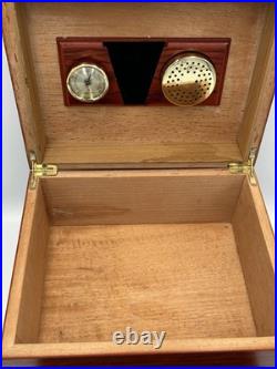 Vintage Desktop Wood Cigar Humidor Box