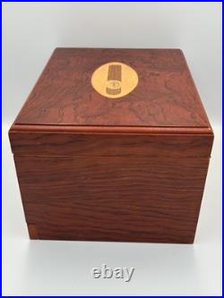 Vintage Desktop Wood Cigar Humidor Box
