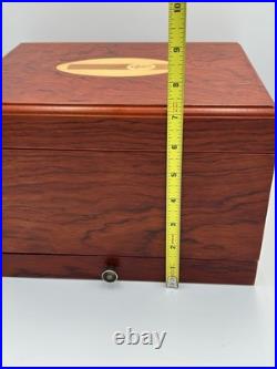 Vintage Desktop Wood Cigar Humidor Box