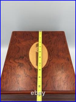 Vintage Desktop Wood Cigar Humidor Box