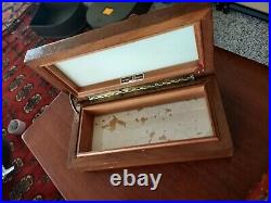 Vintage Dunhill Alligator Top Wooden Cigar Humidor Box BIN OBO FS