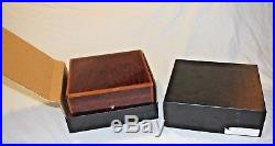 Vintage Dunhill Burl Wood Humidity-Control, Cedar-lined Humidor Cigar Box