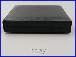 Vintage Dunhill Travel Humidor Square Black Leather Cigar Case