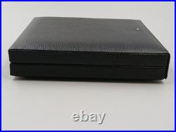 Vintage Dunhill Travel Humidor Square Black Leather Cigar Case