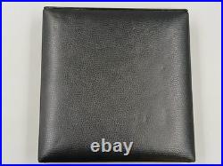 Vintage Dunhill Travel Humidor Square Black Leather Cigar Case