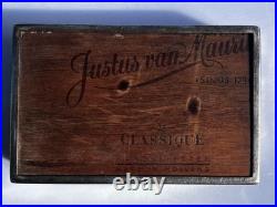 Vintage Dutch Silver Plated Cigar Box Humidor Justus van Maurik, Holland, 12.5