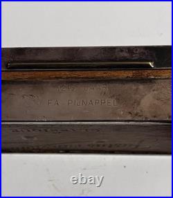 Vintage Dutch Silver Plated Cigar Box Humidor Justus van Maurik, Holland, 12.5