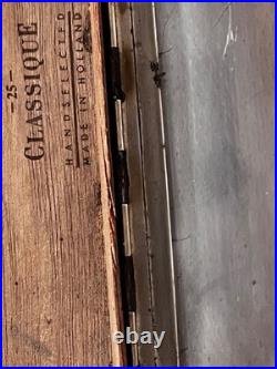 Vintage Dutch Silver Plated Cigar Box Humidor Justus van Maurik, Holland, 12.5