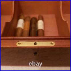 Vintage French Alfred Dunhill Wood Box Bureled Humidor 14 3/4 × 9 1/4× 5 inches