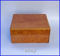 Vintage Kelermes Italy Cellar Cigar Box Cigar Humidor Exotic Wood Box