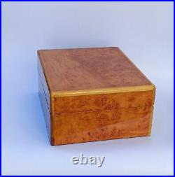 Vintage Kelermes Italy Cellar Cigar Box Cigar Humidor Exotic Wood Box