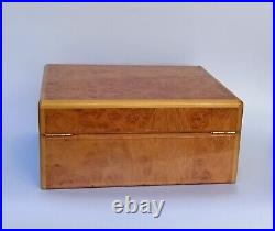 Vintage Kelermes Italy Cellar Cigar Box Cigar Humidor Exotic Wood Box