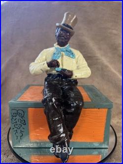 Vintage LAROSA Cigars Figural Humidor Box HABANA COLORADO Cast Metal Tobacciana