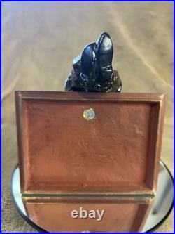 Vintage LAROSA Cigars Figural Humidor Box HABANA COLORADO Cast Metal Tobacciana