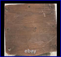 Vintage Maryland Classics Walnut Humidor Keepsake Box Slant Lid Inlaid Crest MCM