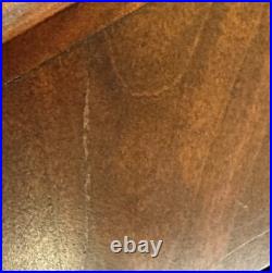 Vintage Maryland Classics Walnut Humidor Keepsake Box Slant Lid Inlaid Crest MCM