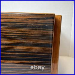 Vintage Mastro de Paja Cigar Box Humidor Burl wood Made in Italy